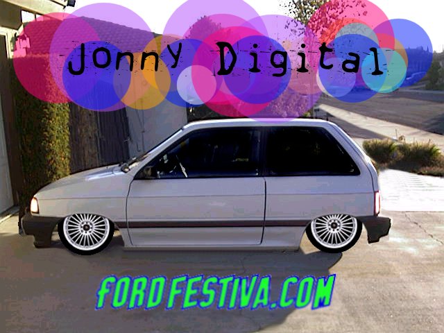 Conceptual White Low Rider Festiva