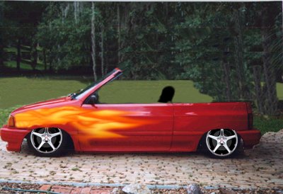 Conceptual Hot Red Convertible